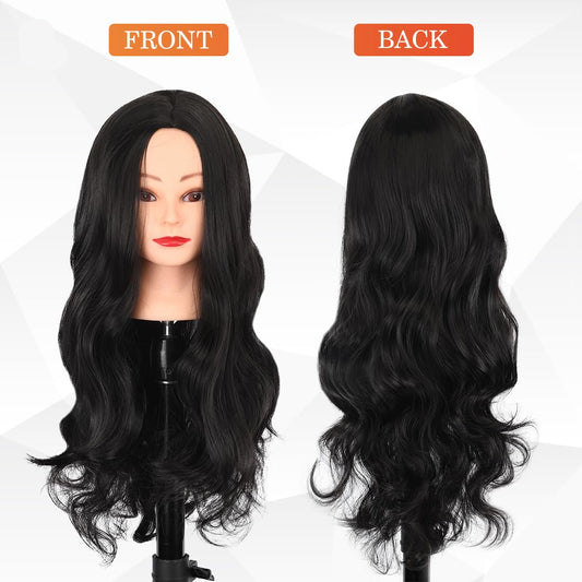 Hair Wig Full Head For Women and Girls, Real Hair Wig for women Length Natural Looking Wig with Adjustable Cap | Fashion, Party & Cosplay Use Includes 2 Pcs Wig Cap ((066F NB + 2pc Wig Cap) Black)