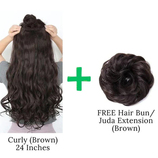 Buy 1 Get 1 Free 24 Inches" Clip In Hair Extensions