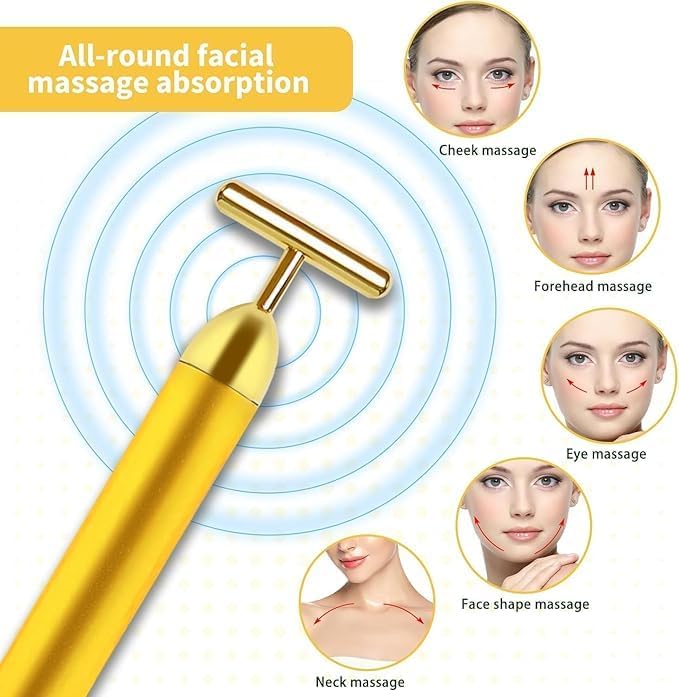 24K Gold Electric Facial Massage Roller 🌟50% OFF🌟🌟