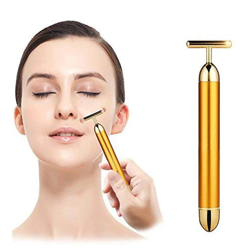 24K Gold Electric Facial Massage Roller 🌟50% OFF🌟🌟