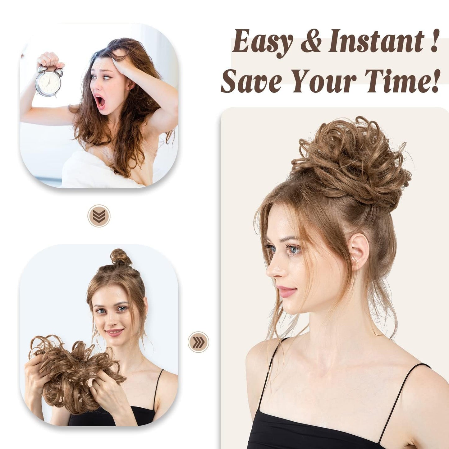 (Buy 1 Get 1 Free) Hair Bun Extension | Juda For Women - Pack of 2