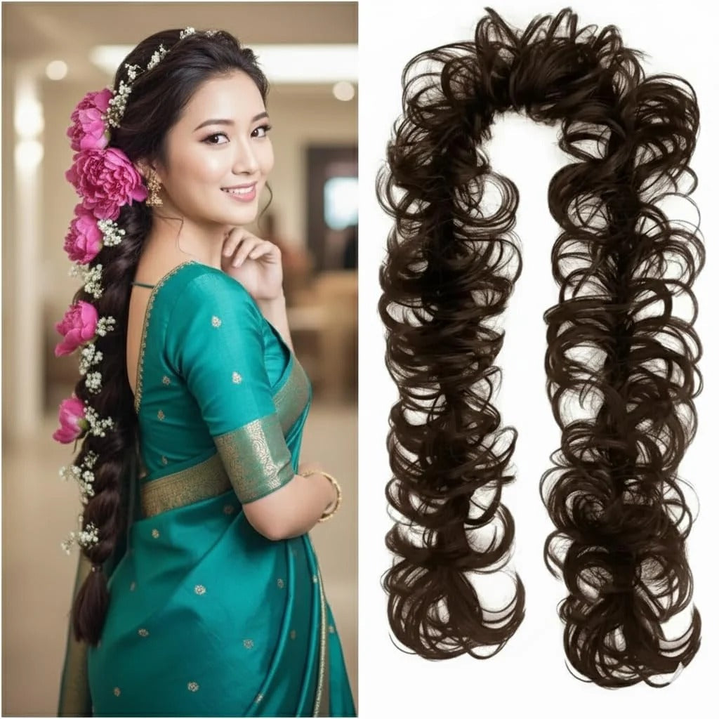 Buy 1 Get 1 Free - Frill Hair Extension - Messy Hair Frill Braid Extension